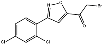 2-BROMO-1-[3-(2,4-DICHLOROPHENYL)ISOXAZOL-5-YL]ETHAN-1-ONE Struktur