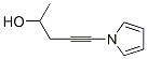 4-Pentyn-2-ol, 5-(1H-pyrrol-1-yl)- (9CI) Struktur