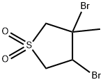 (3S,4S)-3,4-DIBROMO-3-METHYL-TETRAHYDRO-THIOPHENE 1,1-DIOXIDE Struktur