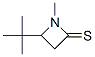 2-Azetidinethione,  4-(1,1-dimethylethyl)-1-methyl- Struktur