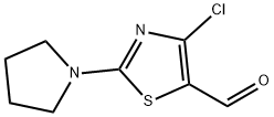 4-CHLORO-2-(1-PYRROLIDINO)-5-THIAZOLECARBOXALDEHYDE Struktur