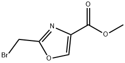 METHYL 2-BROMOMETHYL-4-OXAZOLECARBOXYLATE Struktur