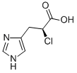 (S)-(-)-2-Chloro-3-[4(5)-imidazolyl]propionic Acid Struktur