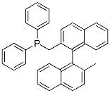 PHOSPHINE, [(2'-METHYL[1,1'-BINAPHTHALEN]-2-YL)METHYL]DIPHENYL- Struktur