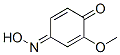 4-(Hydroxyimino)-2-methoxy-2,5-cyclohexadien-1-one Struktur