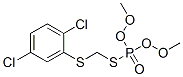 1,4-dichloro-2-(dimethoxyphosphorylsulfanylmethylsulfanyl)benzene Struktur