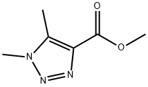 1H-1,2,3-Triazole-4-carboxylicacid,1,5-dimethyl-,methylester(9CI) Struktur