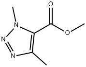 1H-1,2,3-Triazole-5-carboxylicacid,1,4-dimethyl-,methylester(9CI) Struktur