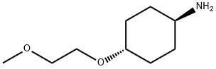 Cyclohexanamine, 4-(2-methoxyethoxy)-, trans- (9CI) Struktur