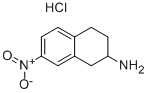 7-NITRO-1,2,3,4-TETRAHYDRO-NAPHTHALEN-2-YLAMINE HYDROCHLORIDE Struktur