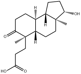 4-Nor-3,5-seco-5-oxo-17β-hydroxyandrostan-3-oic Acid Struktur