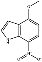 1H-Indole, 4-Methoxy-7-nitro- Struktur