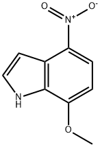 1H-Indole, 7-Methoxy-4-nitro- Struktur