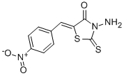 3-AMINO-5-[1-(4-NITRO-PHENYL)-METH-(Z)-YLIDENE]-2-THIOXO-THIAZOLIDIN-4-ONE Struktur