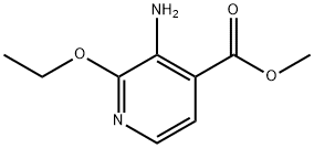 4-Pyridinecarboxylicacid,3-amino-2-ethoxy-,methylester(9CI) Struktur