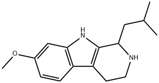 1-isobutyl-7-Methoxy-2,3,4,9-tetrahydro-1H-pyrido[3,4-b]indole Struktur