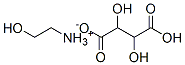 (2-hydroxyethyl)ammonium hydrogen tartrate Struktur