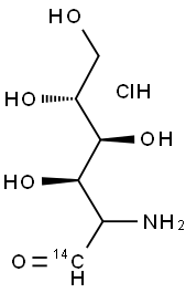 D-GLUCOSAMINE-1-14C HYDROCHLORIDE Struktur