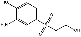 2-amino-4-[(2-hydroxyethyl)sulphonyl]phenol  Struktur