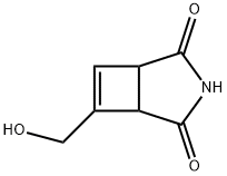 3-Azabicyclo[3.2.0]hept-6-ene-2,4-dione, 6-(hydroxymethyl)- (9CI) Struktur