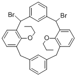 5,11-DIBROMO-25,27-DIPROPOXYCALIX[4]ARENE Struktur