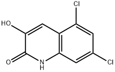 5,7-dichloro-3-hydroxyquinolin-2(1H)-one Struktur