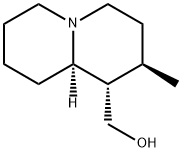 (1S,2R,9R)-2-METHYL-OCTAHYDRO-2H-QUINOLIZIDINE-1-METHANOL Struktur