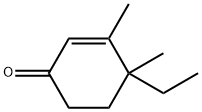 4-Ethyl-3,4-dimethyl-2-cyclohexen-1-one Struktur