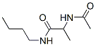 Propanamide,  2-(acetylamino)-N-butyl- Struktur