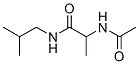 Propanamide,  2-(acetylamino)-N-(2-methylpropyl)- Struktur