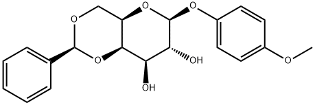 4-Methoxyphenyl 4,6-O-Benzylidene-beta-D-galactopyranoside Struktur