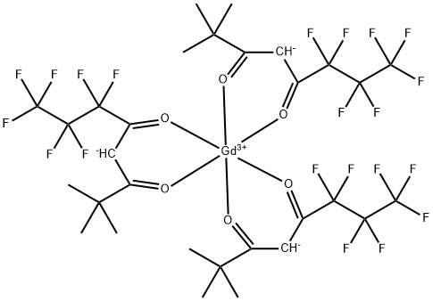 GADOLINIUM 6,6,7,7,8,8,8-HEPTAFLUORO-2,2-DIMETHYL-3,5-OCTANEDIONATE Struktur