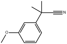 2-(3-METHOXYPHENYL)-2-METHYLPROPANENITRILE Struktur