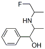 Benzenemethanol, alpha-(1-((2-fluoro-1-methylethyl)amino)ethyl)- Struktur