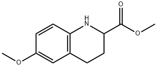 METHYL 6-METHOXY-1,2,3,4-TETRAHYDRO-QUINOLINE-2-CARBOXYLATE
 Struktur