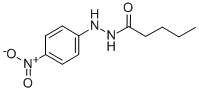 Valeric acid, 2-(p-nitrophenyl)hydrazide Struktur