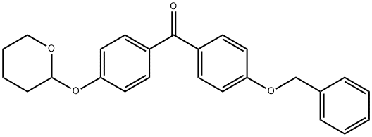 [4-(PhenylMethoxy)phenyl][4-[(tetrahydro-2H-pyran-2-yl)oxy]phenyl]-Methanone Struktur