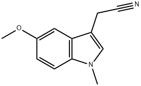 (5-METHOXY-1-METHYL-1H-INDOL-3-YL)ACETONITRILE Struktur