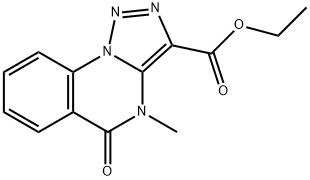 ETHYL 4-METHYL-5-OXO-4,5-DIHYDRO[1,2,3]TRIAZOLO[1,5-A]QUINAZOLINE-3-CARBOXYLATE Struktur