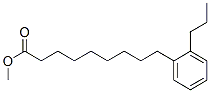 9-(o-Propylphenyl)nonanoic acid methyl ester Struktur