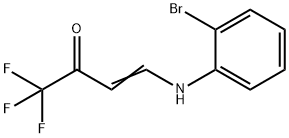 4-(2-broMophenylaMino)-1,1,1-trifluorobut-3-en-2-one Struktur