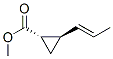 Cyclopropanecarboxylic acid, 2-(1-propenyl)-, methyl ester, [1alpha,2beta(E)]- (9CI) Struktur