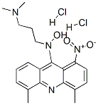 N-(3-dimethylaminopropyl)-N-(4,5-dimethyl-1-nitro-acridin-9-yl)hydroxy lamine dihydrochloride Struktur