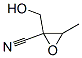 Oxiranecarbonitrile,  2-(hydroxymethyl)-3-methyl-  (9CI) Struktur