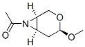 3-Oxa-7-azabicyclo[4.1.0]heptane, 7-acetyl-4-methoxy-, [1R-(1alpha,4beta,6alpha)]- (9CI) Struktur