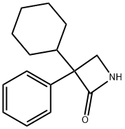 3-Cyclohexyl-3-phenylazetidin-2-one Struktur