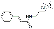 1-Propanaminium, N,N,N-trimethyl-3-(1-oxo-3-phenyl-2-propenyl)amino-, chloride Struktur