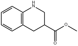 3-Quinolinecarboxylic acid, 1,2,3,4-tetrahydro-, Methyl ester Struktur