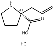 (R)-<ALPHA>-ALLYL-PROLINE HYDROCHLORIDE Struktur