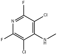 3,5-dichloro-2,6-difluoro-N-methyl-4-pyridinamine Struktur